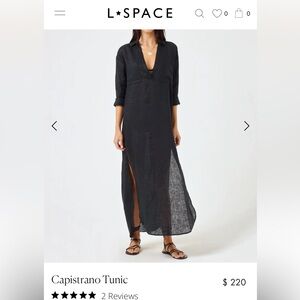 L*Space Black Capistrano Tunic